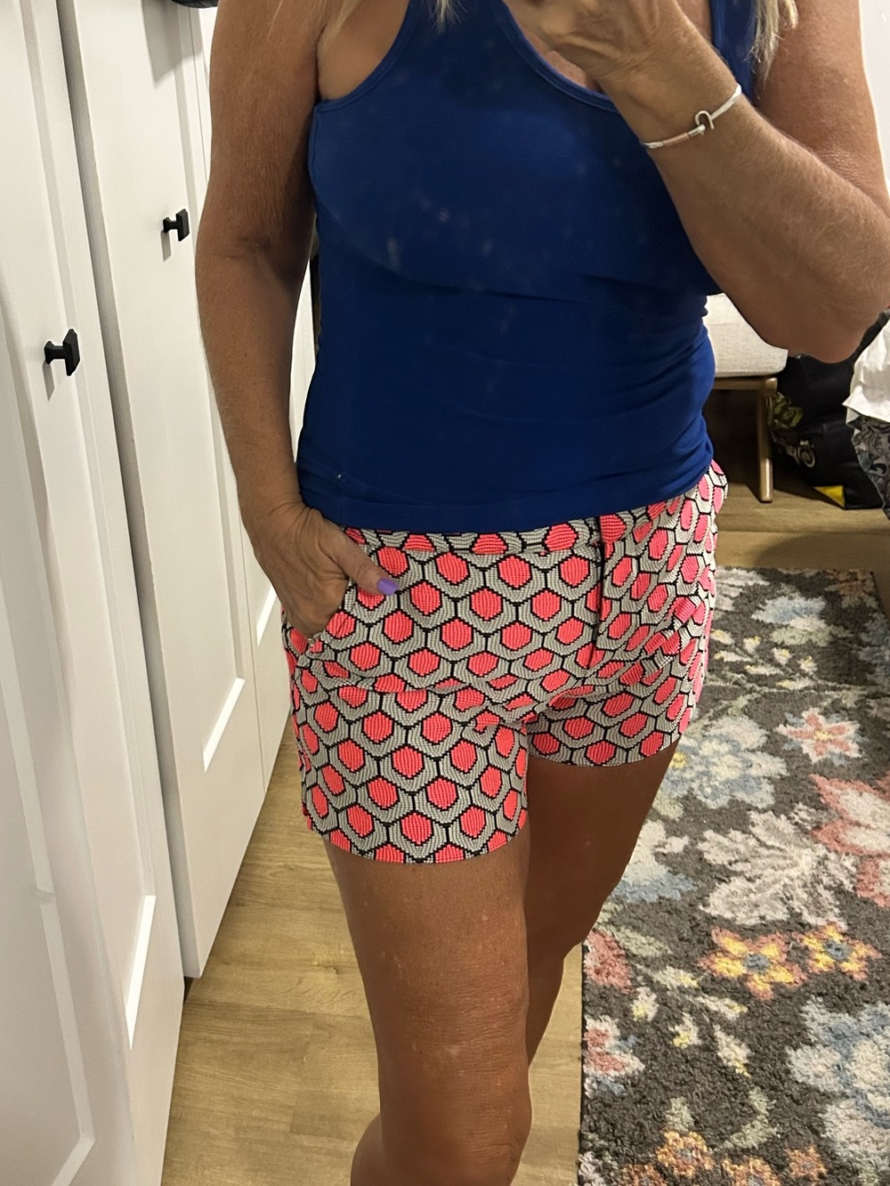 NWT Trina Turk Corbin Jacquard Honeycomb Shorts |Size 4
